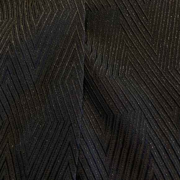 Jaclyn Smith Collection Dressy Party Black A-Line Skirt Silver Shimmer Size 8 - Picture 6 of 11